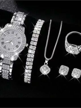 💎🔥 6-PIECE BLING JEWELRY SET – BRAND NEW! 🔥💎